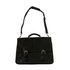 Vintage COACH Portfolio Thompson Briefcase at Tasha Black Leather Style FO60455
